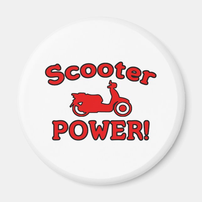 Scooter POWER! Magnet (Front)