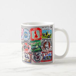 Scooter Rally Patches Coffee Mug