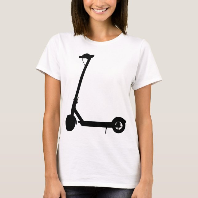 Scooter Riding Fun Leisure Electric Scooter Bike T-Shirt (Front)