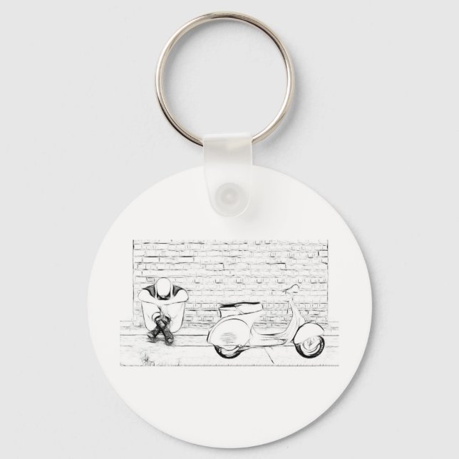 Scooter Skin Key Ring (Front)