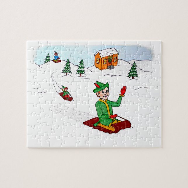 Scooter the Elf Puzzle (Horizontal)