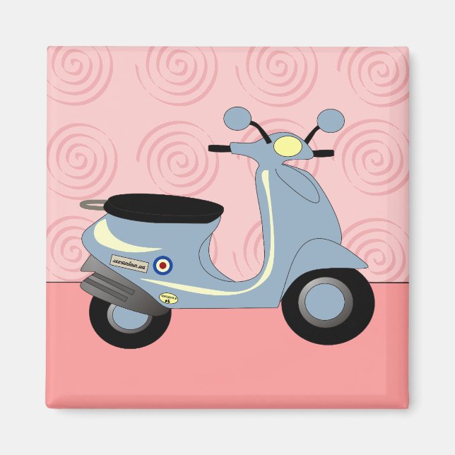 Scooter Trio Pink Magnet (Front)