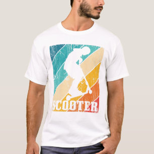 Scooter Vintage Retro Stunt Gift For Kids T-Shirt