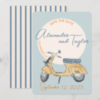 Scooter Wedding Italy Invitation