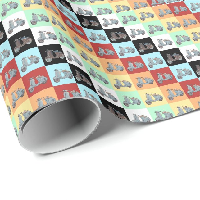 Scooter Wrapping Paper (Roll Corner)