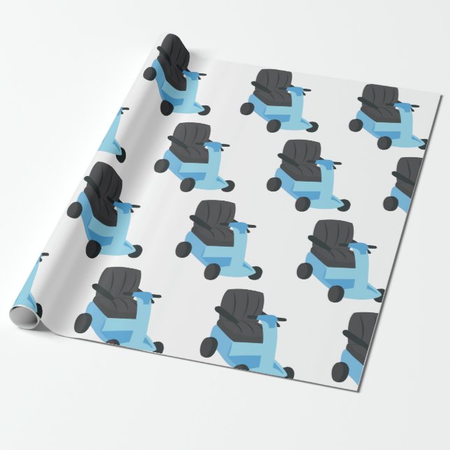 Scooter Wrapping Paper (Unrolled)