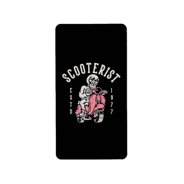 scooterist your tagline here label (Front)