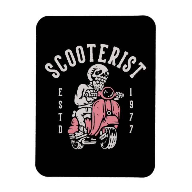 scooterist your tagline here magnet (Vertical)