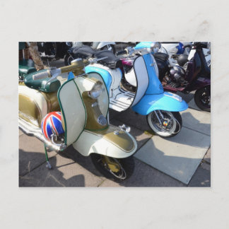 Scooters At A Meet Postcard