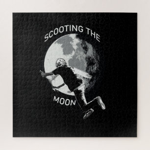 Scooting the Moon - Stunt Scooter   Jigsaw Puzzle