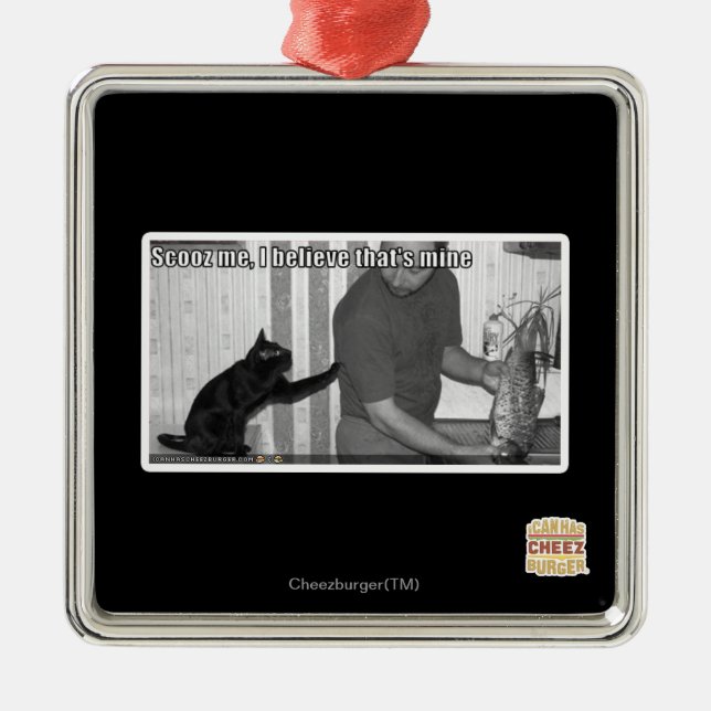 Scooz me, I believe that's mine Metal Ornament (Front)