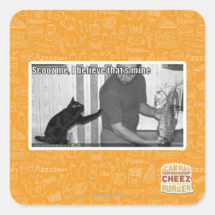 Scooz me, I believe that's mine Square Sticker