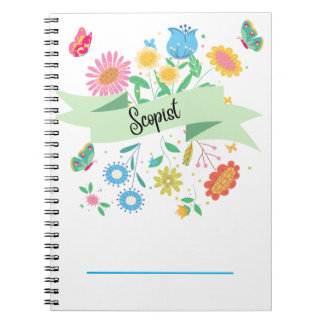 Scopist Spring Floral Notebook