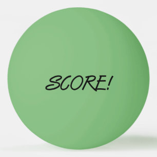 Score 1-star green black ping pong ball