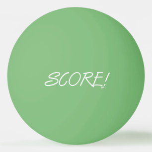 Score 1-star green white ping pong ball