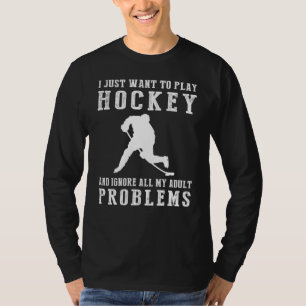 "Score Away Adulting: Embrace the Hockey Escape!" T-Shirt