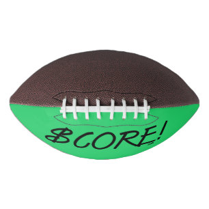Score black and green dollar sign football