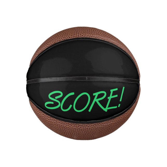 Score black mini basketball (Front)