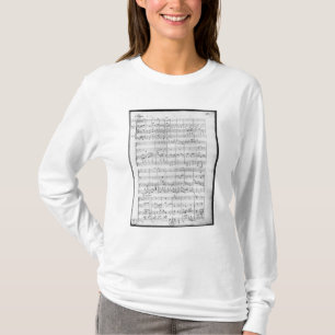 Score for trio for piano, violin and violoncello T-Shirt