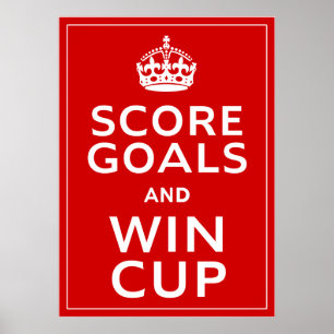 Score Goals and Win Cup ~ England Footie Poster