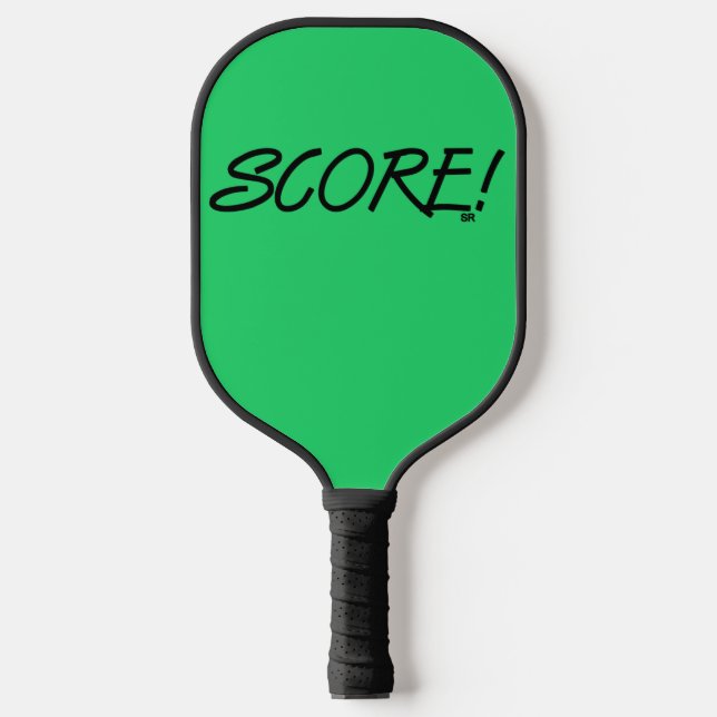 Score green black pickleball paddle (Front)