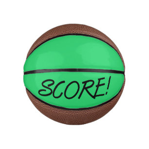 Score green mini basketball