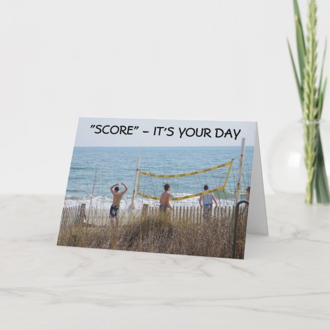 "SCORE" - IT'S YOUR DAY (BIRTHDAY) CARD (Front)