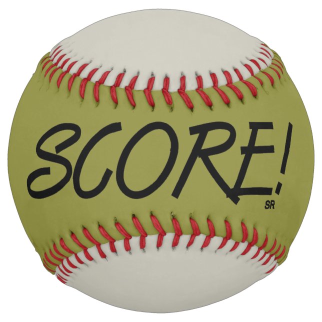 Score khaki and grey softball (Front)