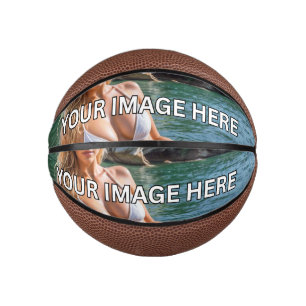 SCORE! 🏀 Mini Basketball – Add Image or Text