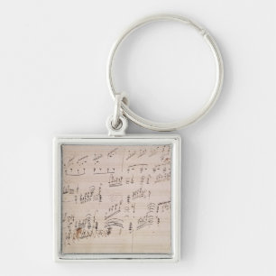 Score sheet of 'Moonlight Sonata' Key Ring
