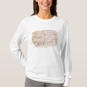 Score sheet of 'Moonlight Sonata' T-Shirt
