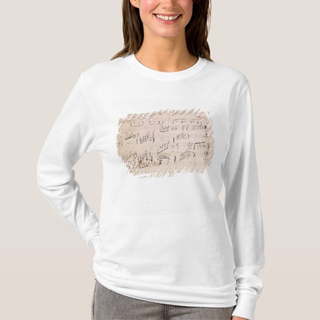 Score sheet of 'Moonlight Sonata' T-Shirt (Front)