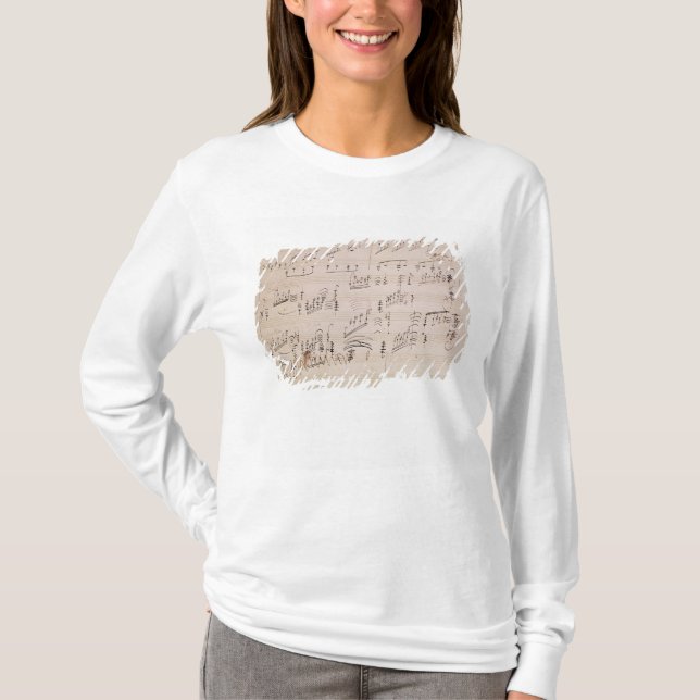 Score sheet of 'Moonlight Sonata' T-Shirt (Front)