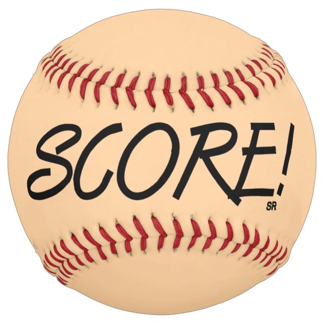 Score tan softball (Front)