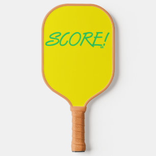 Score yellow green pickleball paddle