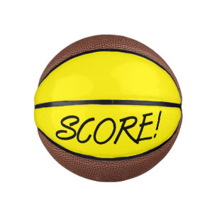 Score yellow mini basketball