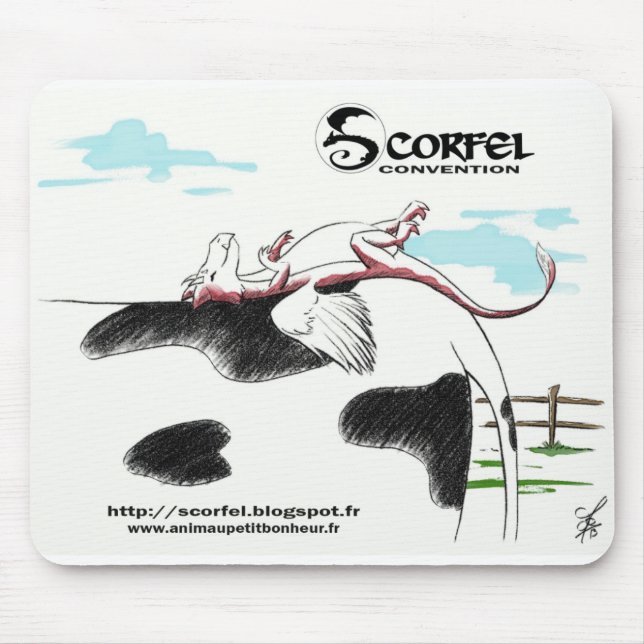 Scorfel Mouse Carpet on Cow Pad (Front)