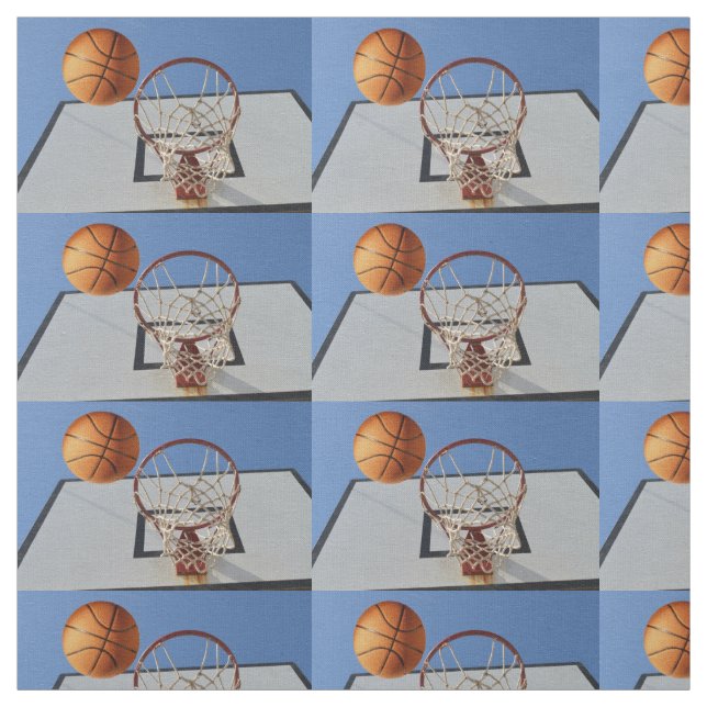 Scoring Points At Basketball,  Fabric (Swatch)