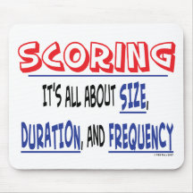 Scoring - Size, Duration, and Frequency Mousepad
