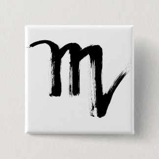 Scorpio 15 Cm Square Badge