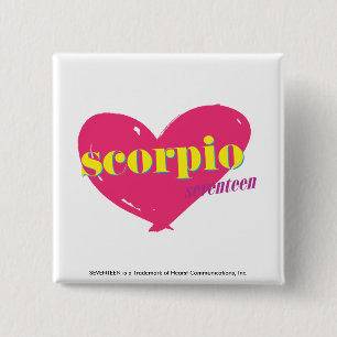 Scorpio 15 Cm Square Badge