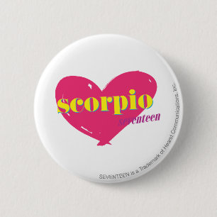 Scorpio 6 Cm Round Badge