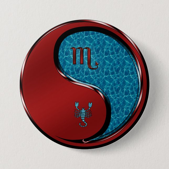 Scorpio 7.5 Cm Round Badge (Front)