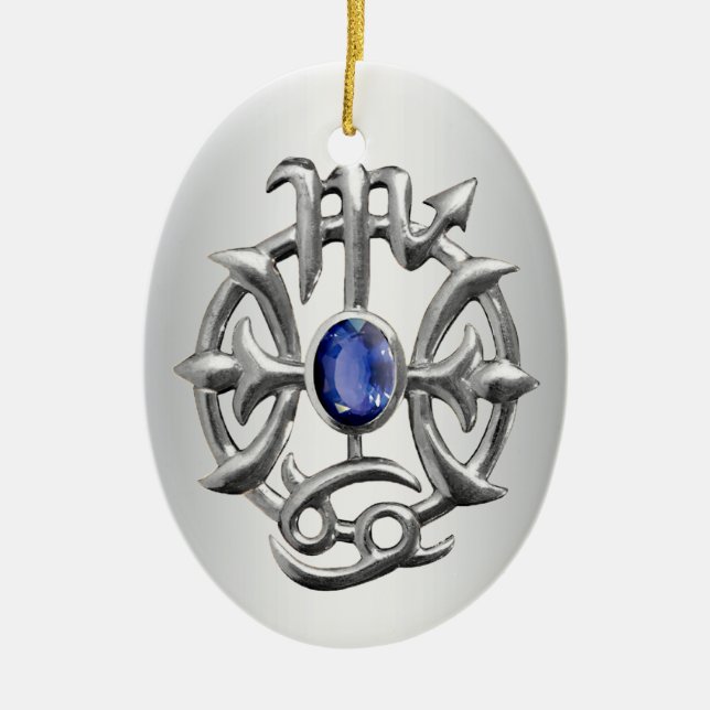 Scorpio and Pisces Medallion 2 Ornament (Front)