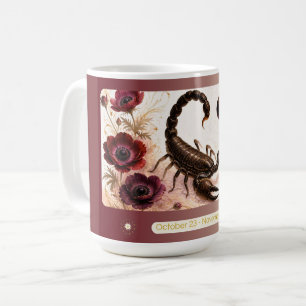 Scorpio Anemone Art Nouveau Mug