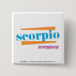Scorpio Aqua 15 Cm Square Badge