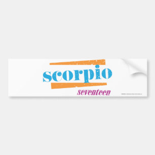 Scorpio Aqua Bumper Sticker