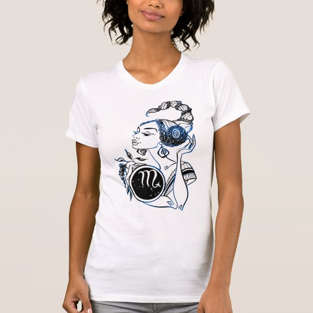 Scorpio Art Deco Lady T-Shirt (Front)