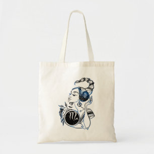 Scorpio Art Deco Lady Tote Bag