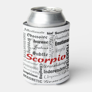 Scorpio Astrology Horoscope Zodiac Traits Collage Can Cooler